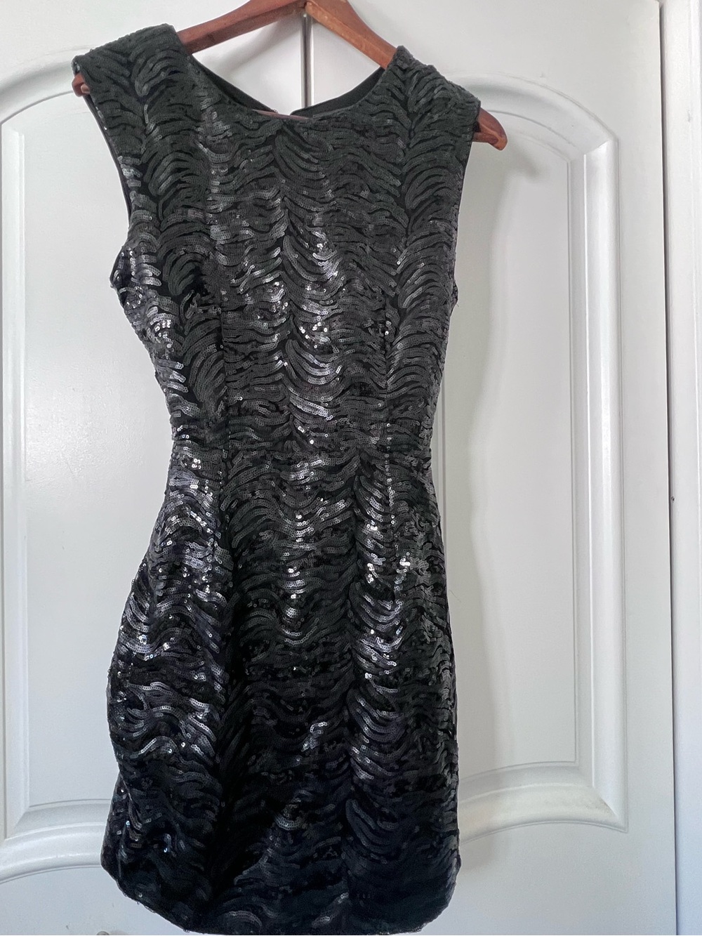 Black sequin dress
